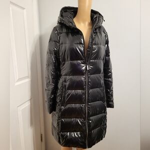 Michael Kors Shiny Black Puffer Coat